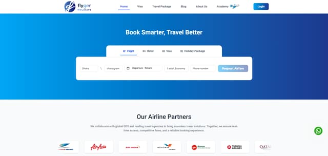 Flyger Holidays OTA platform